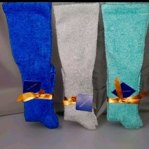 3 Pair Tommie Copper OTC Compression Snuggle Gift Socks Unisex Sz Med Blue  Gray
